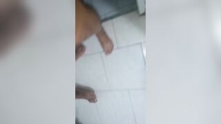 fucking in the bathroom with my black lover while cuckold hubby went to buy beers