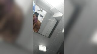 fucking in the bathroom with my black lover while cuckold hubby went to buy beers