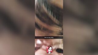 Sending My Cuckold Husband Snapchats of Me Sucking a Big Cock