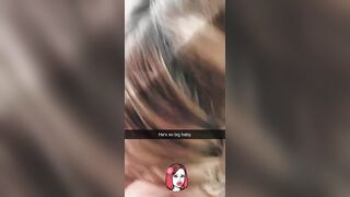 Sending My Cuckold Husband Snapchats of Me Sucking a Big Cock