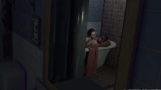 By SavageCabbage( boy takes his bath in a tub and fucks a girl )