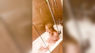 Stepson is surprising his stepmother in the shower