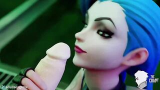 Jinx Playing Cock Cumming in mouth (TheCount) [League of Legends]