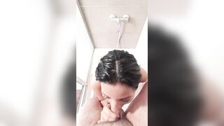 tutorial mamando verga en la ducha morena cachonda