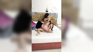 SISTER-IN-LAW RUBBING AND TORTILLING HER WET PUSSY