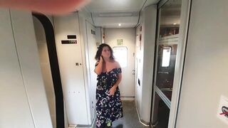 My Crazy Masturbation of Hairy Pussy in Public Train! Part1