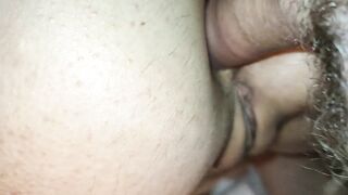 Really big dick in the ass. Deep penetration into the hole.