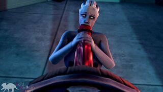 Liara worships Shadow Brokers monster cock for info Mass Effect