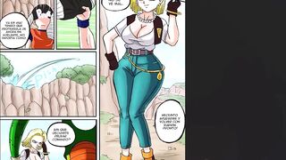 Android 18 Fucked in the Forest od Krillin, Leaving Her Pussy Dripping Cum - DBZ Hentai