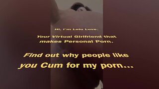 Babe puckers tight asshole closeups w/ FemDom FinDom JOI & pussy spreading - Lelu Love