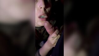Hottie with a big ass sucking me until she gets milk in her mouth