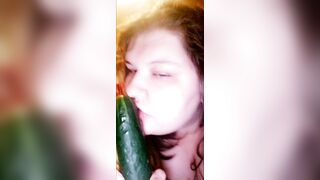 Cucumber Slut at it again!