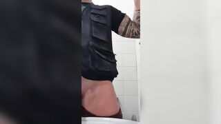 Those bastards at work film me pissing and showing my cock