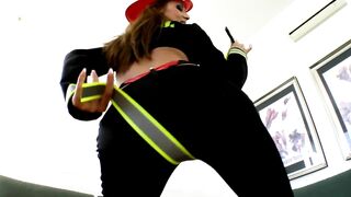 Gilda Roberts EURO Sexy Babe & Nick Lang POV Cruel Media Style, firestarter costume, pussy fuck, swallow cum Teaser#1