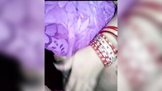 Bhabhi showing wet pussy, inserting dildo and masturbating. Bhabhi call pe nangi hoke bate karti hui