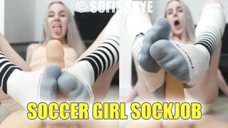 Soccer Girl Sockjob Sofie Skye Sock Fetish Soccer Socks Kink FREE EXTENDED TEASER Foot Job Smell