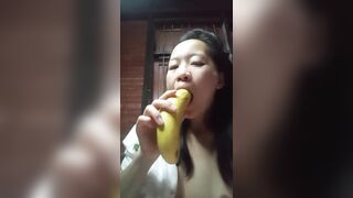 Chinese girl alone at home 33
