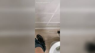 Dirty PEEING at my Psychiatrist Toilet