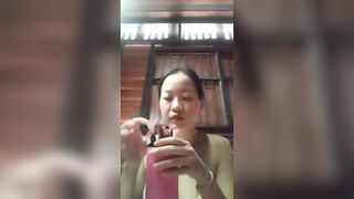 Chinese girl alone at home 40