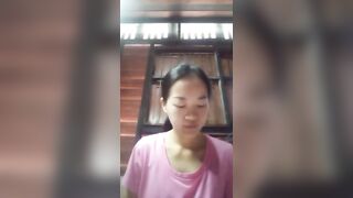 Chinese girl alone at home 42